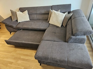 Sofa mit Ausziehbettfunktion - Anthrazit Bild 2