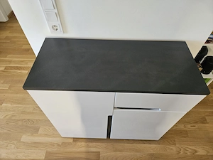 Kommode - weiß   anthrazit Bild 3
