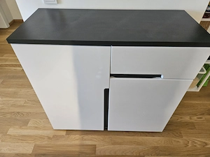 Kommode - weiß   anthrazit Bild 4