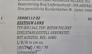 Tisch und Bank zu Verkaufen