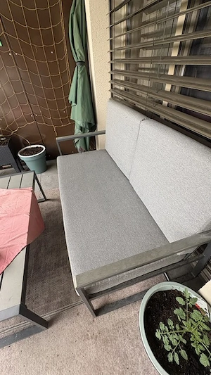 Gartenlounge Set, 2 Sessel, 1 Bank und ein Tisch Bild 3