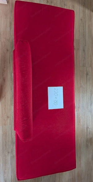 multifunktionales rotes Sofa  Bild 3