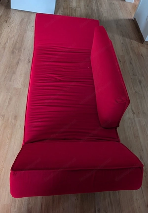 multifunktionales rotes Sofa  Bild 5
