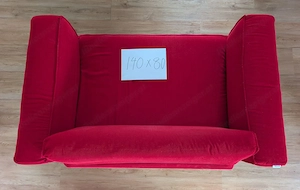 multifunktionales rotes Sofa  Bild 2