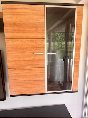 Wohnwand Holz schwarz Bild 4