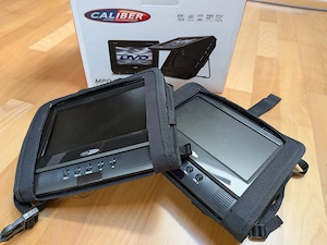Tragbarer DVD-Player für das Auto   Set mit 2 Bildschirmen   7 Zoll   mit Akku Bild 3
