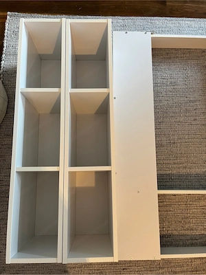 Wickelaufsatz mit 2 Regalen für IKEA HEMNES