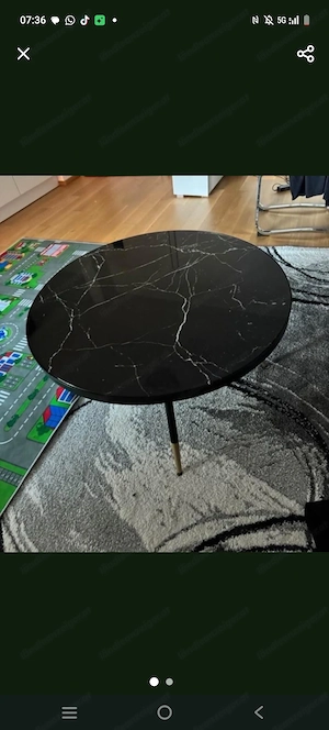 Couchtisch mit Marmor Optik 