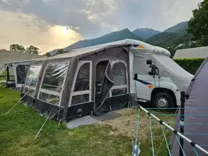 Fiat Ducato Orange Camp Wohnmobil inkl. Anhänger  umfangreichem Campingzubehör Bild 5