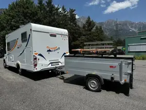 Fiat Ducato Orange Camp Wohnmobil inkl. Anhänger  umfangreichem Campingzubehör Bild 4