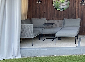 Neue Gartenlounge mehrteilig in grau Bild 4