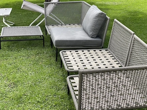 Neue Gartenlounge mehrteilig in grau Bild 5