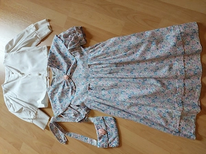 Geblümtes Baumwollkleid für Mädchen
