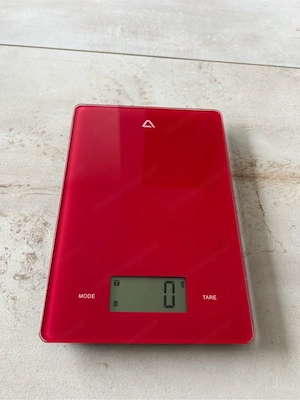 Küchenwaage Ambiano   Rot   Neu & unbenutzt Bild 2