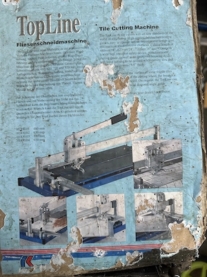 Profi Fliesenschneidemaschine Fliesenschneider TopLine mit viel Zubehör Bild 6