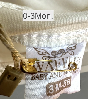 Wiege Holz massiv & Babyset: Strampler Bild 6