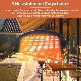 Heizstrahler 2000 Watt Bild 4