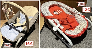 Gitterbettgarnitur Babywippe Himmelstange Bild 2