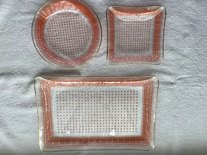 Glas Servier-Set aus Omas Zeiten 