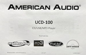 American Audio UCD-100 MP3 CD USB Player Bild 2