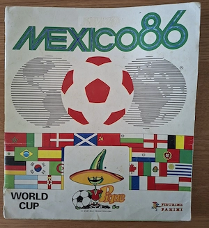 Panini Sticker-Heft WM Mexico 1986 
