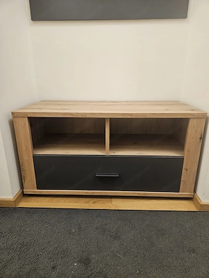 Garderobe & Schuhkommode - Eiche   Anthrazit Bild 2