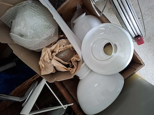 Alte Lampengläser | unbeschädigt | Vintage Bild 2