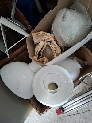 Alte Lampengläser | unbeschädigt | Vintage Bild 2