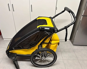 Thule Chariot Sport 1 inkl. Restgarantie, Rechnung, Originalzubehör und JoggingRad  Schweren  Bild 2