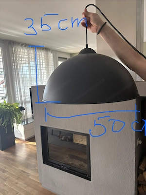 Moderne schwarz-goldene Lampen - Hängeleuchten 2 Stk. Bild 2