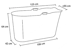 Mobile Badewanne zu verschenken  Bild 2