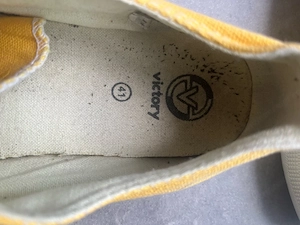 Gelbe Canvas-Sneaker Victory Gr. 41   klassischer Freizeit-Look & bequem Bild 2
