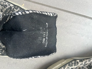 Victory Sneaker Gr. 41   Schwarz-Weiß Leopardenmuster   Animal Print Bild 3