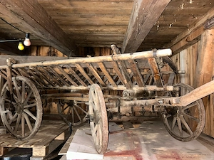 Alter Leiterwagen Holz  Bild 2