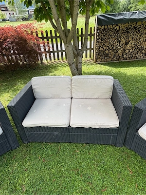 Rattan Lounge   Garnitur