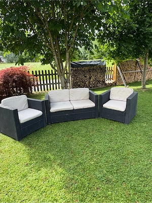 Rattan Lounge   Garnitur Bild 4
