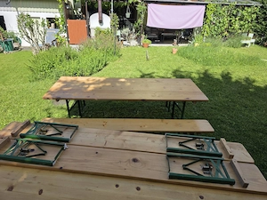 Biergarnitur 220x80cm Bild 7