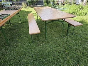 Biergarnitur 220x80cm Bild 6