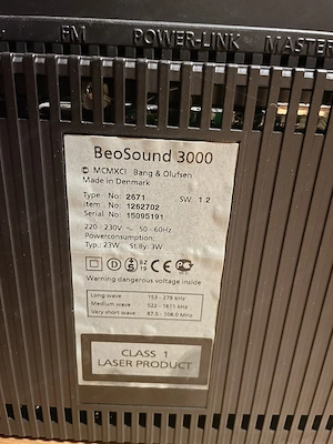 Bang & Olufsen Ouverture BeoSound 3000 (B&O) Bild 2