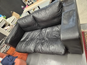 Echt Leder Couch Bild 2