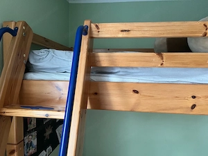 Hochbett Sony inkl Schrägleiter Kiefer massiv Bild 3
