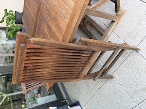 Teakholztisch inkl 6 Stühle Bild 5