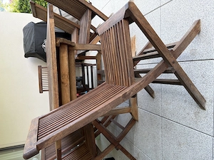 Teakholztisch inkl 6 Stühle Bild 4