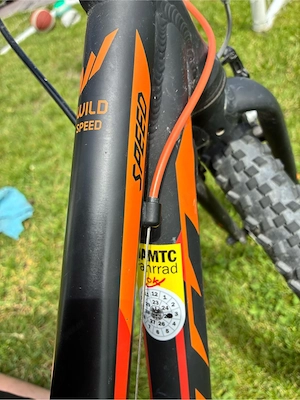KTM Wild Speed 24 Zoll Kinder-Mountainbike   Schwarz Orange Bild 5