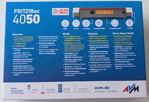 FRITZ!Box 4050 NEU unbenutzt OVP inkl. Zubehör Fritzbox Fritz Box Bild 2
