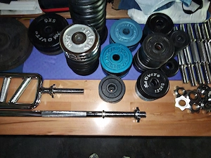 Fitness Gewichte, Gewichtscheiben, Hantel, Kurzhantel, Hantelstange