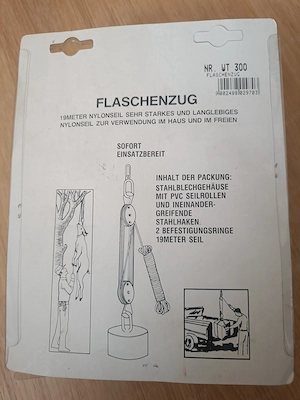 Flaschenzug 19M Seil Bild 3