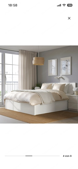 Ikea Malm Bett mit Stauraum