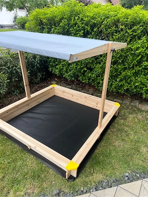 SPIELWERK  Sandkasten 140 x 140  Fritzi    so gut wie neu Bild 3