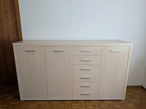 Kommode, Sideboard mit 6 Schubladen